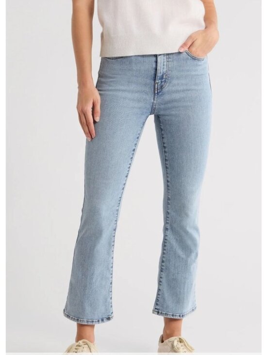 FRAME Denim - FRAME Denim Le Cropped Adagio Mini Boot Jean Blue Women's size 28 New with Tag